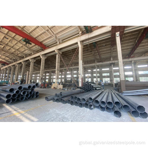 30ft Octagonal Steel Pole 30FT Hot Dip Galvanized Electric Distribution Steel Pole Factory